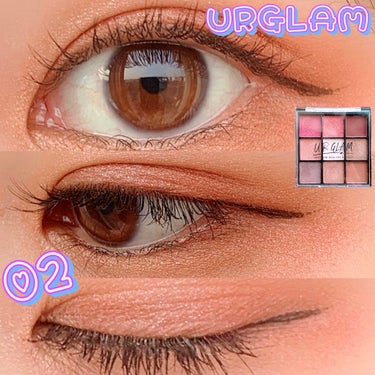 UR GLAM　BLOOMING EYE COLOR PALETTE/U R GLAM/パウダーアイシャドウを使ったクチコミ（1枚目）