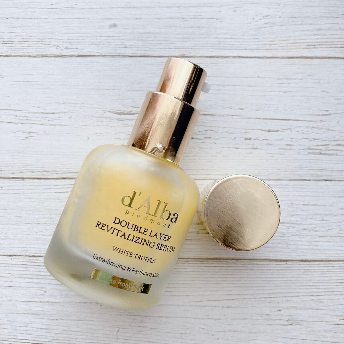 ホワイトトリュフダブルレイヤーリバイタライジングセラム/ダルバ/美容液を使ったクチコミ(3枚目)