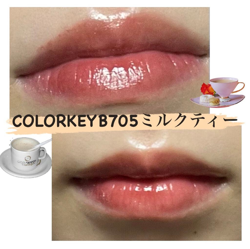 シャインミラーティント/COLORKEY/リップティントを使ったクチコミ(1枚目)