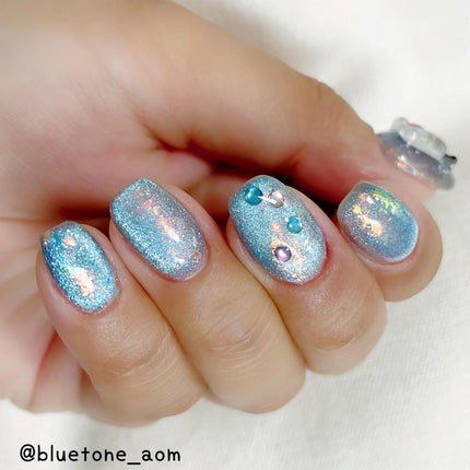 オーロラエフェクトフレーク/ネイル工房/ネイルチップ・パーツを使ったクチコミ(2枚目)