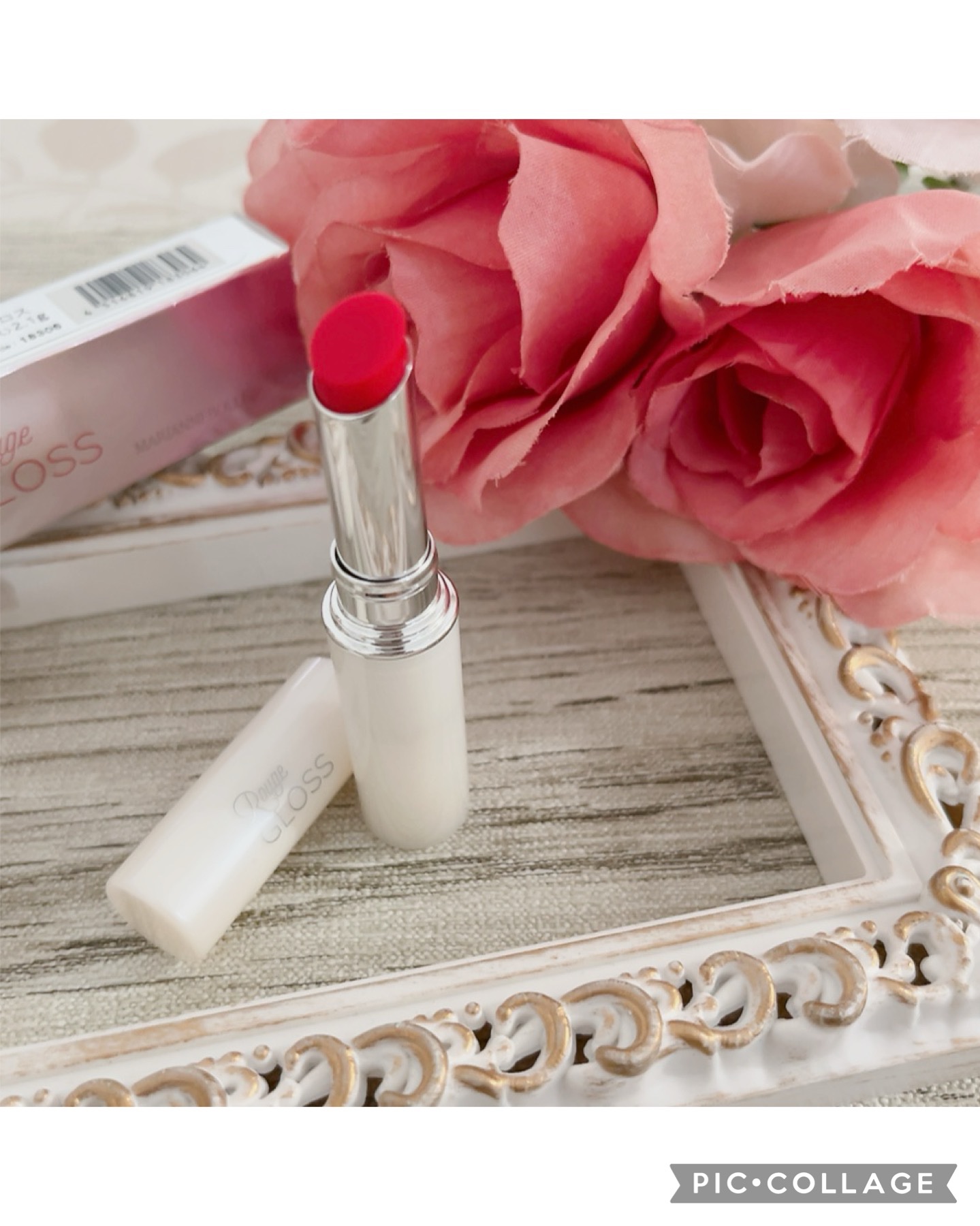 マリアンボレルージュグロス/マリアンボレ/リップグロスを使ったクチコミ（2枚目）