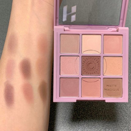 マイフェイブムードアイパレット 9カラー/HOLIKA HOLIKA/アイシャドウパレットを使ったクチコミ(4枚目)