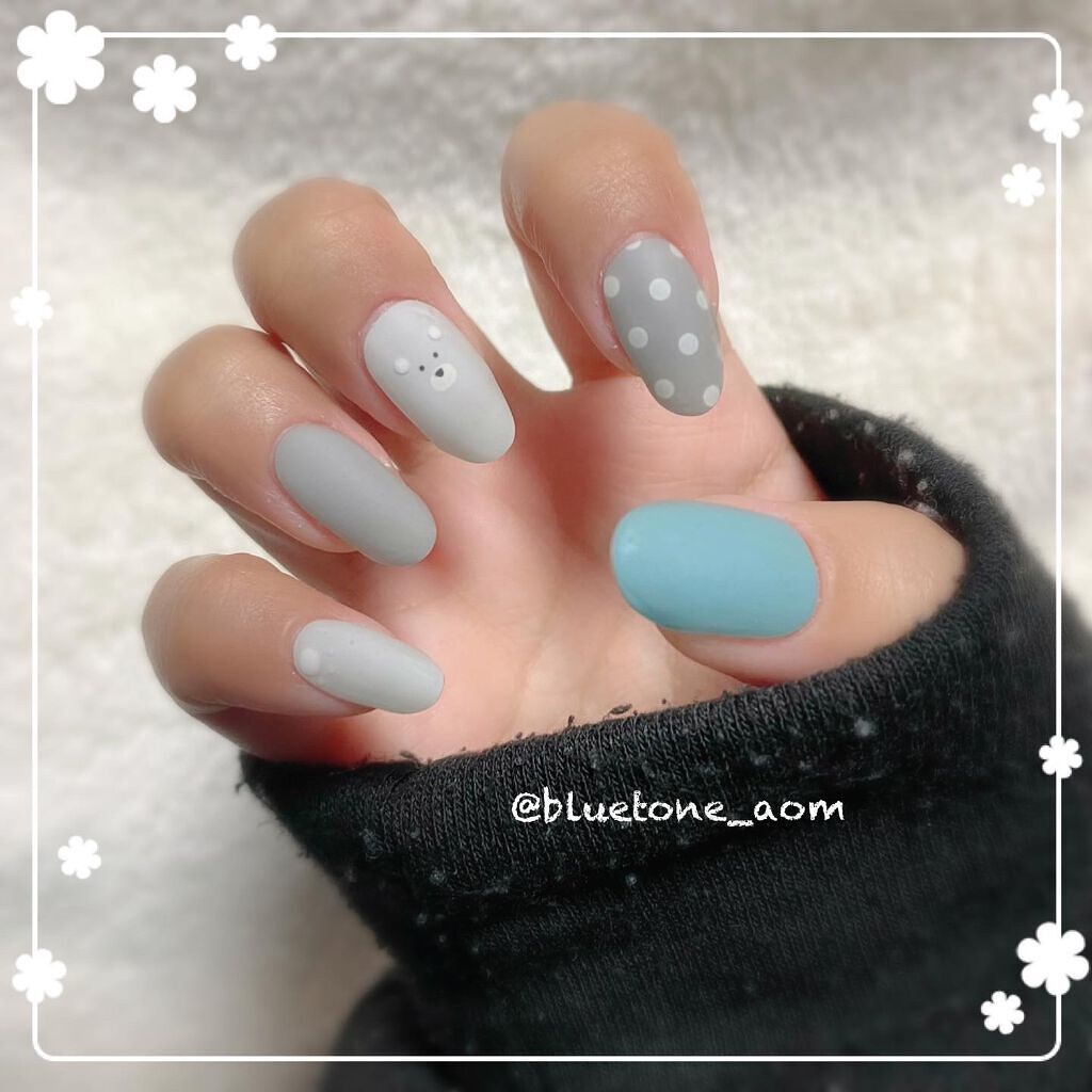 セミキュアジェルネイル(ハンド)/ohora/ネイルシールを使ったクチコミ(5枚目)