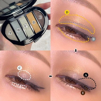 Eyeshadow 5 Colour Compacts/BYREDO/アイシャドウパレットを使ったクチコミ(5枚目)