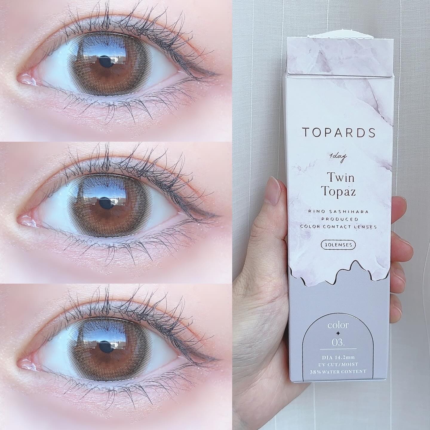 TOPARDS 1day/TOPARDS/ワンデー（１DAY）カラコンを使ったクチコミ（3枚目）