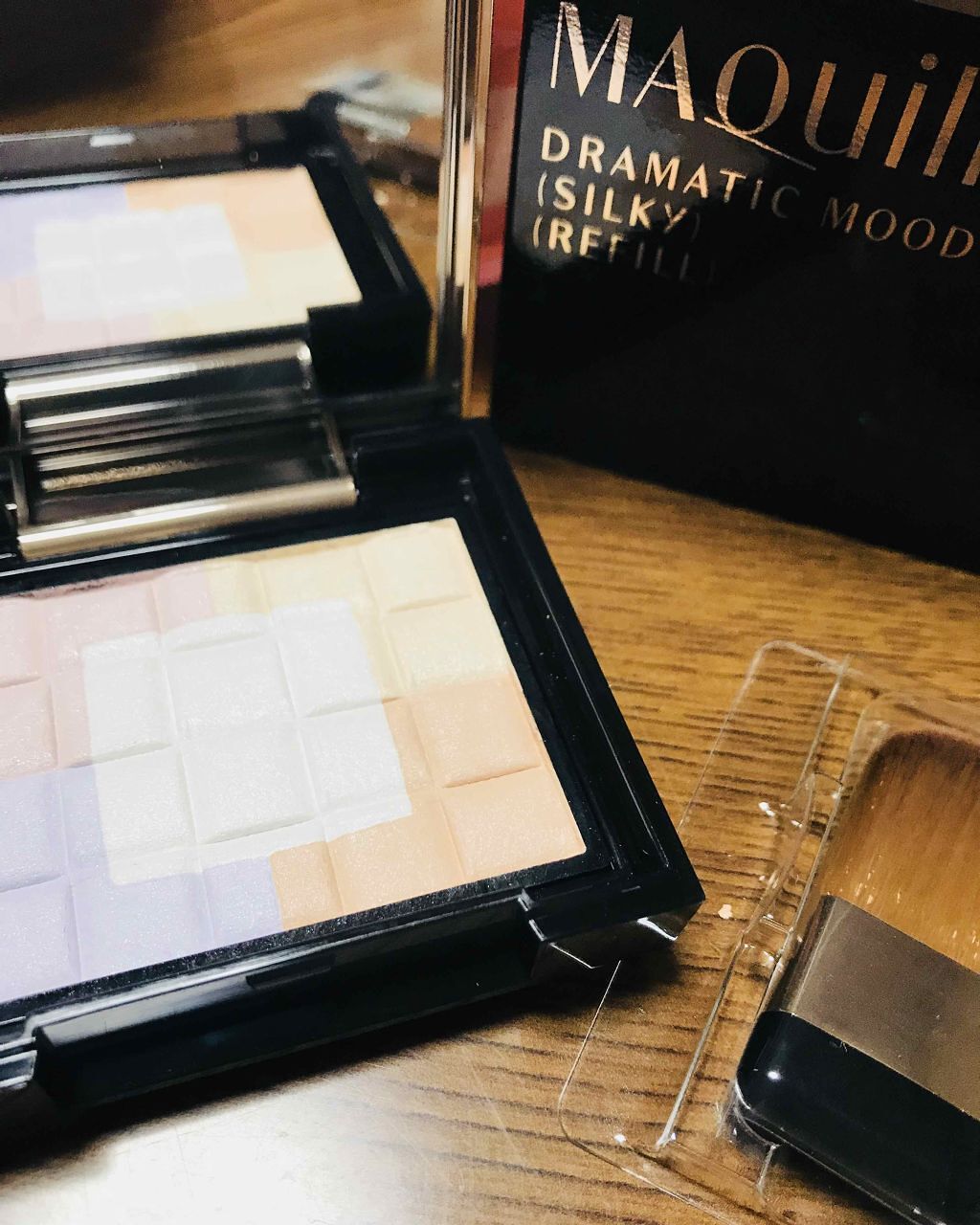 ドラマティックムードヴェール(シルキー)/マキアージュ/プレストパウダーを使ったクチコミ(2枚目)