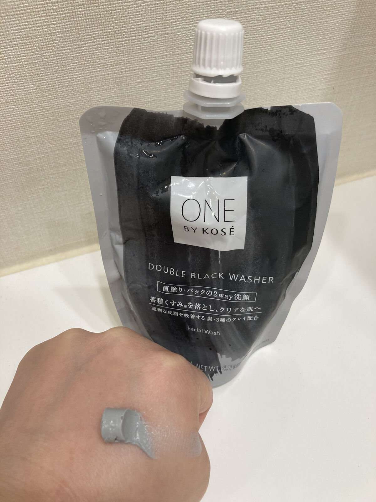 ダブル ブラック ウォッシャー/ONE BY KOSE/その他洗顔料を使ったクチコミ（2枚目）