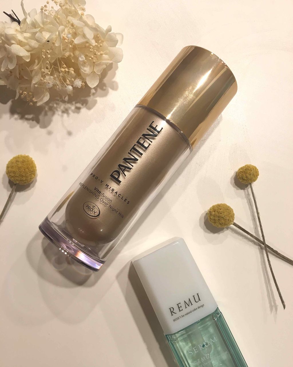 プロブイ ミラクルズ リプレニシング オーバーナイト ミルク/パンテーン/ヘアミルクを使ったクチコミ（1枚目）