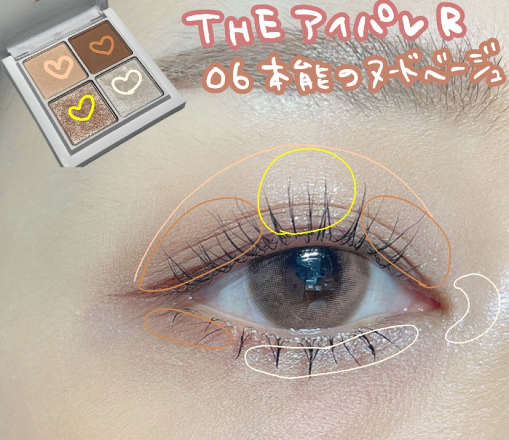 THE アイパレR/b idol/アイシャドウパレットを使ったクチコミ(2枚目)
