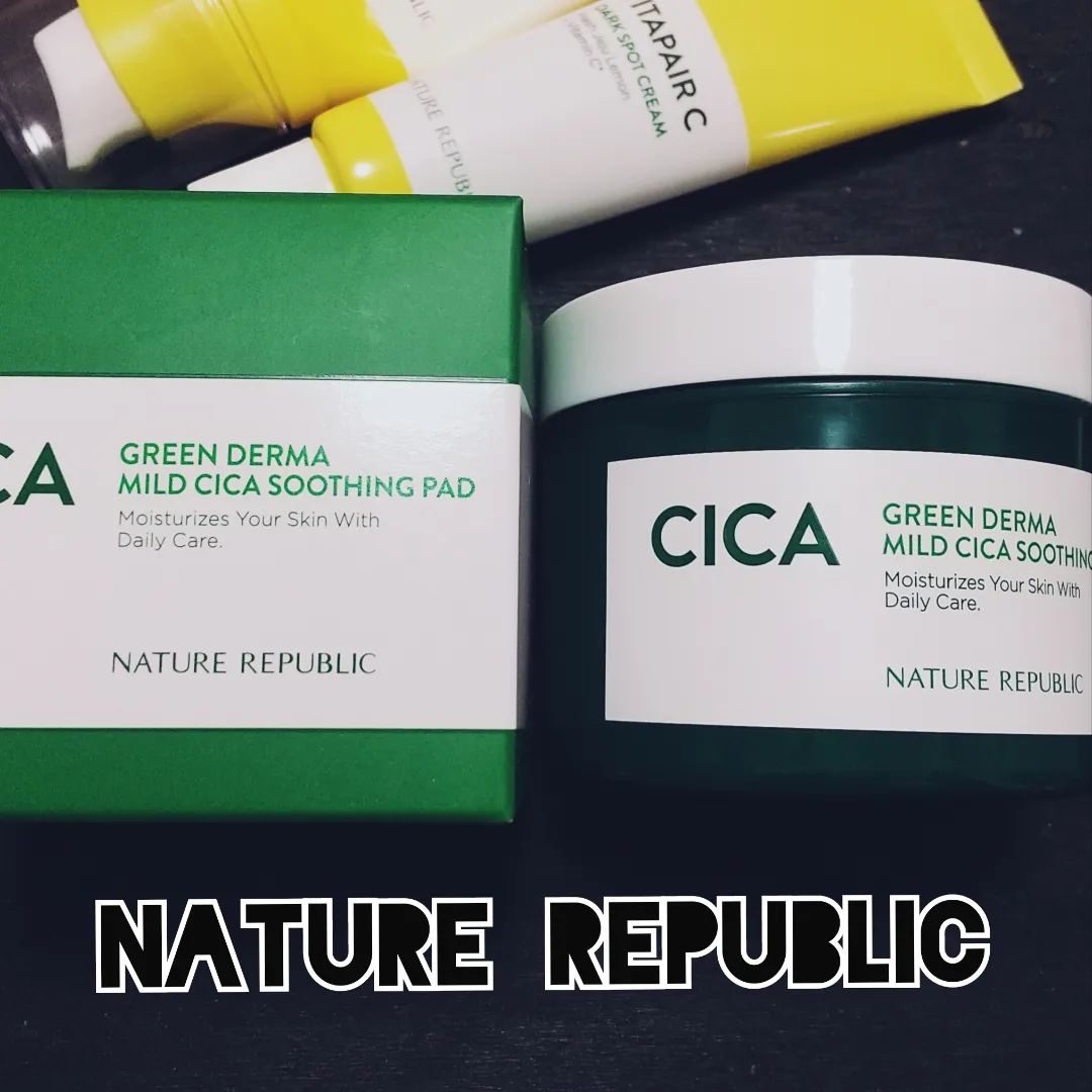 グリーンダーマCICAエッセンシャルパッド/ネイチャーリパブリック/トナーパッドを使ったクチコミ（1枚目）