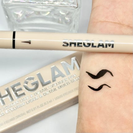マルチタスカーライン & ディテールアイライナーペン/SHEGLAM/リキッドアイライナーを使ったクチコミ(4枚目)