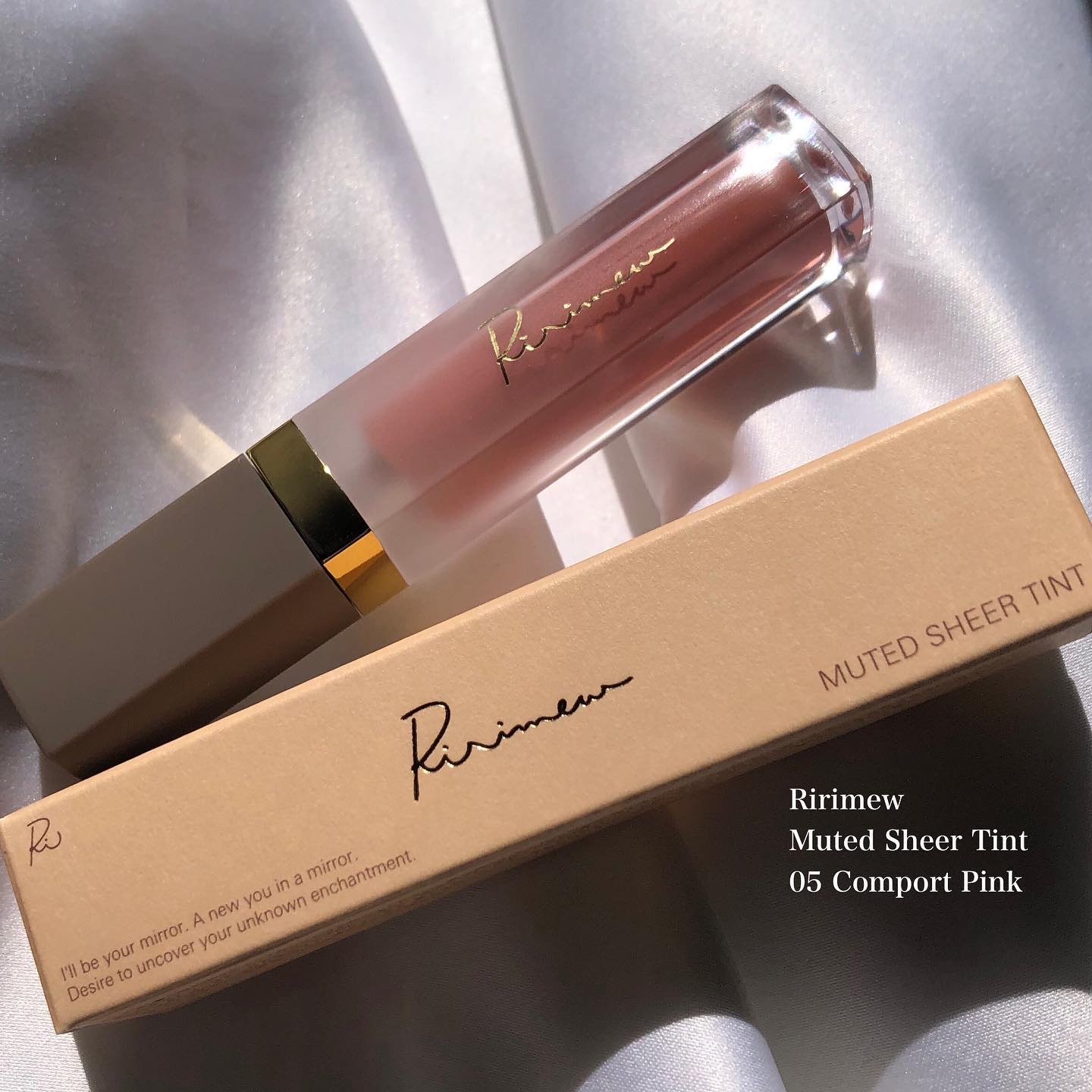 ミューテッドシアーティント 05 コンポートピンク/Ririmew/リップティントを使ったクチコミ（1枚目）