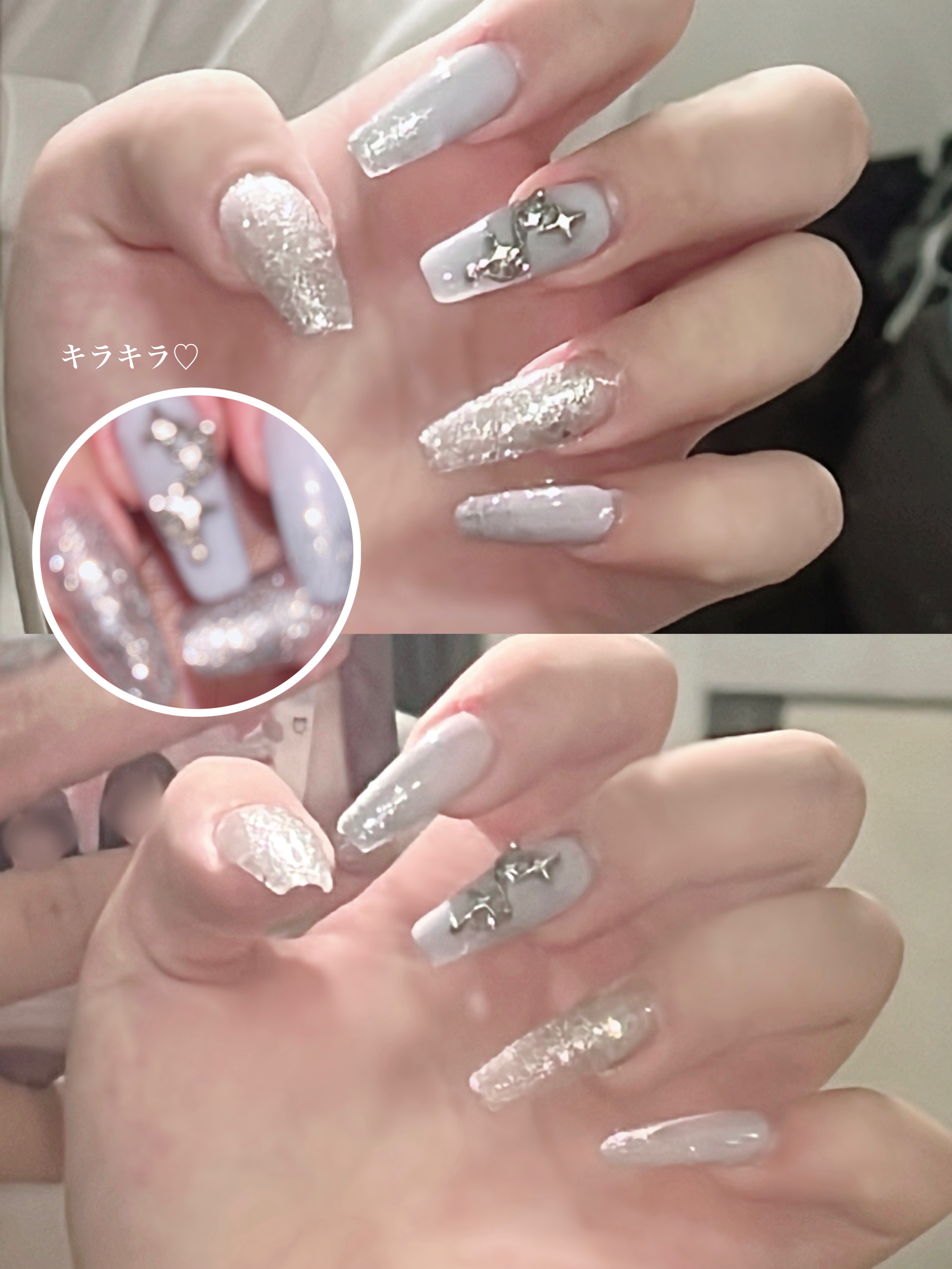 BRG ジェルネイル 31 ブルーグレー/DAISO/ジェルネイルを使ったクチコミ（2枚目）