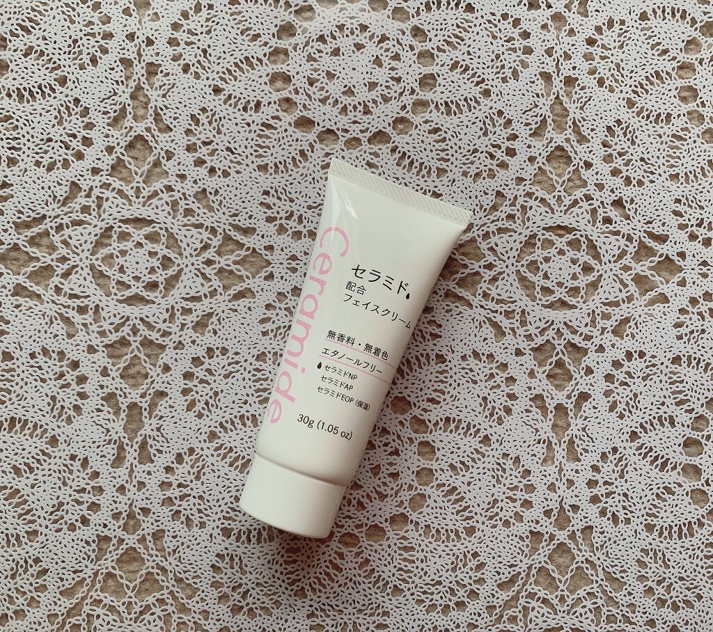 フェイスクリームD セラミド/DAISO/フェイスクリームを使ったクチコミ（1枚目）