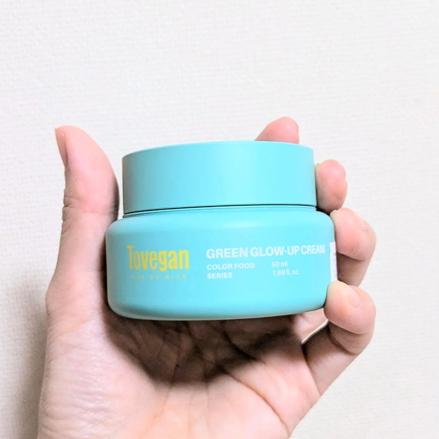 カラーフードシリーズグリーングロウアップクリーム/Tovegan/フェイスクリームを使ったクチコミ(4枚目)