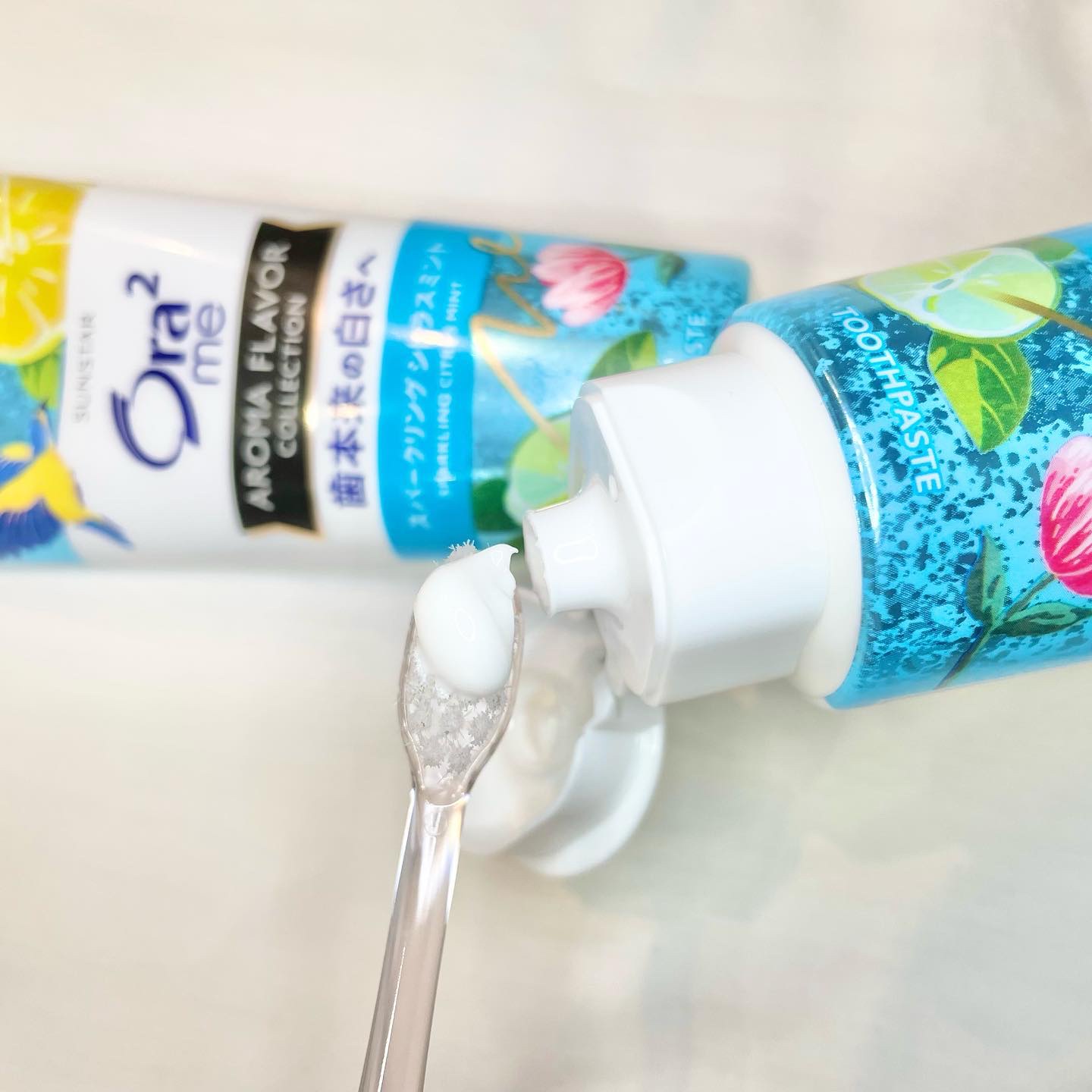 オーラツーミー アロマフレーバーコレクション ペースト スパークリングシトラスミント/オーラツー/歯磨き粉を使ったクチコミ（2枚目）