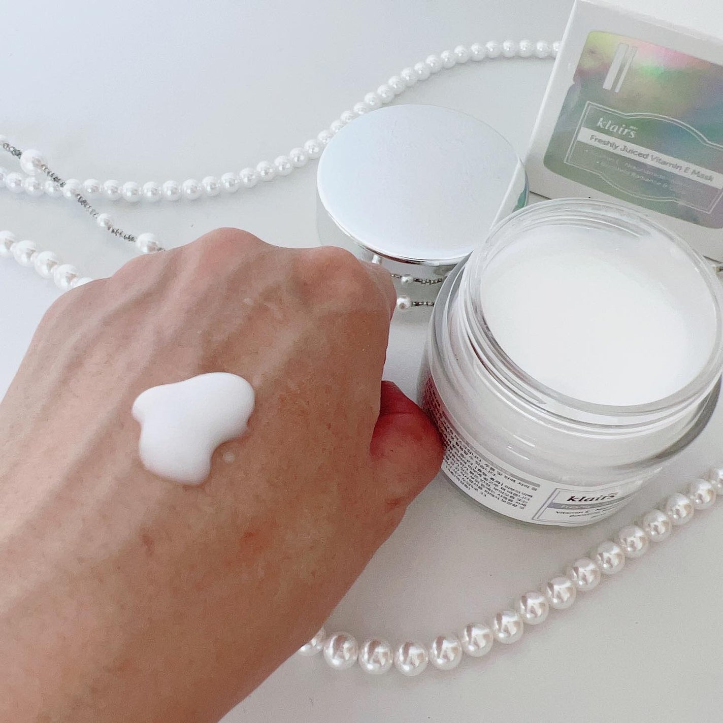 フレッシュリージュースドビタミンEマスク(90g)/Klairs/フェイスクリームを使ったクチコミ(2枚目)