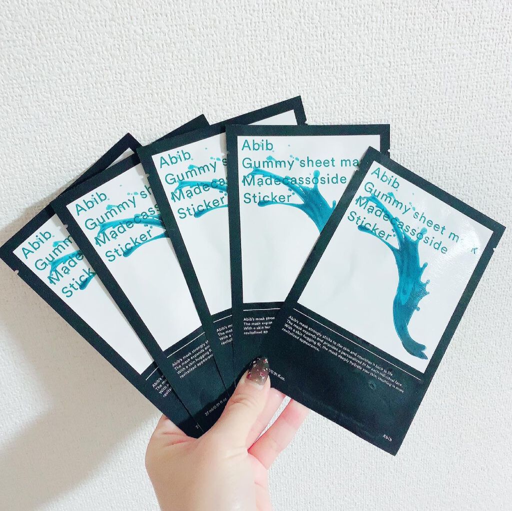 ガムシートマスクパック マデカソサイドステッカー/Abib /シートマスク・パックを使ったクチコミ（1枚目）