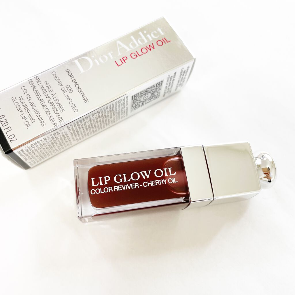 ディオール アディクト リップ グロウ オイル 020 マホガニー  （生産終了）/Dior/リップグロスを使ったクチコミ（2枚目）