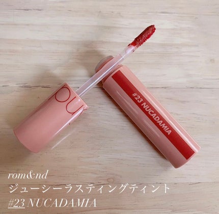 ジューシーラスティングティント/rom&nd/リップティントを使ったクチコミ(1枚目)