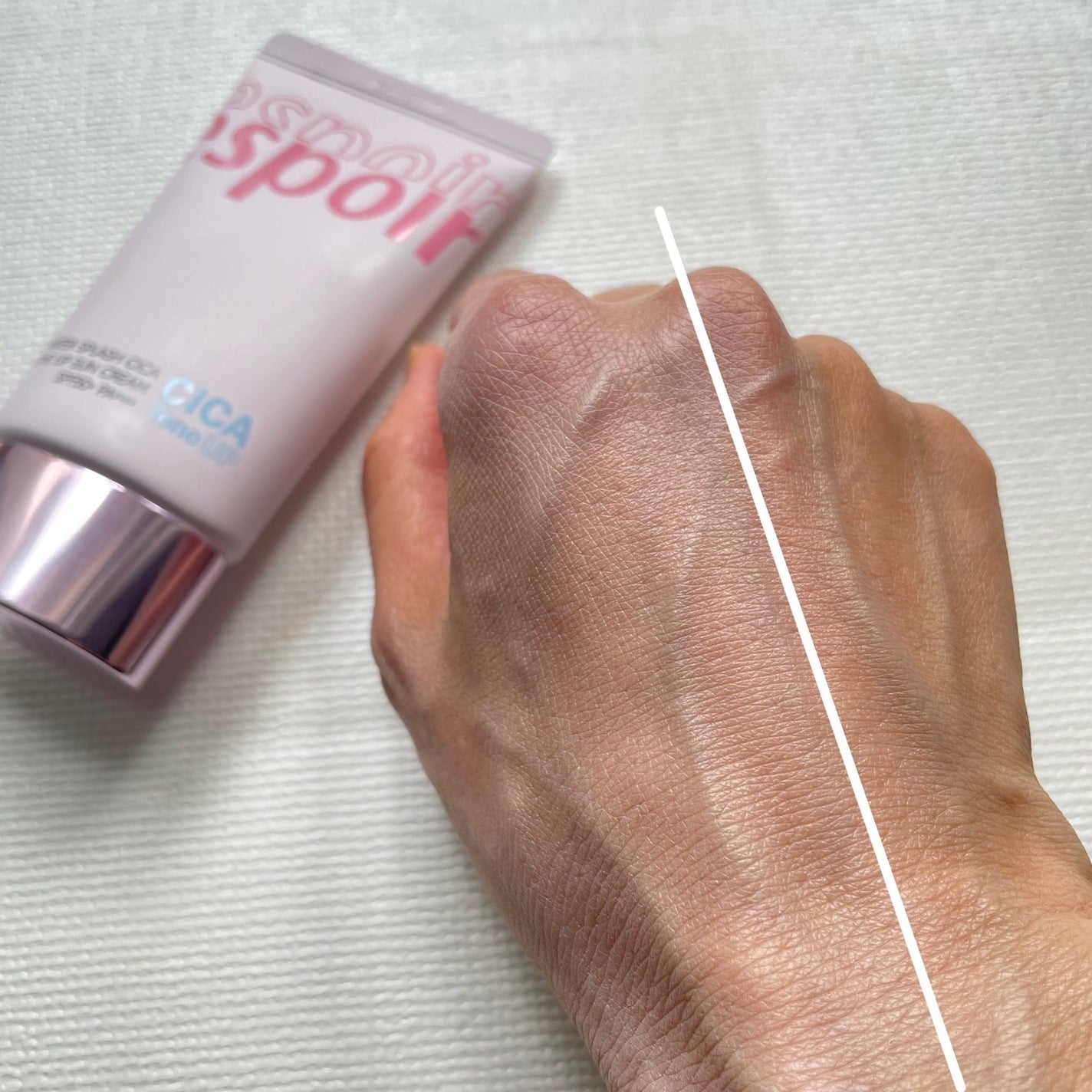 ウォータースプラッシュシカトーンアップクリーム/espoir/化粧下地を使ったクチコミ(4枚目)