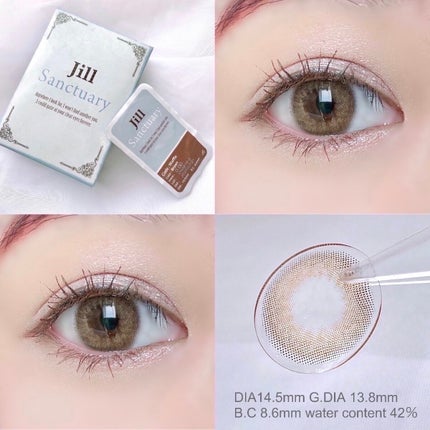 Jill Sanctuary/グラムレンズ/カラーコンタクトレンズを使ったクチコミ(1枚目)