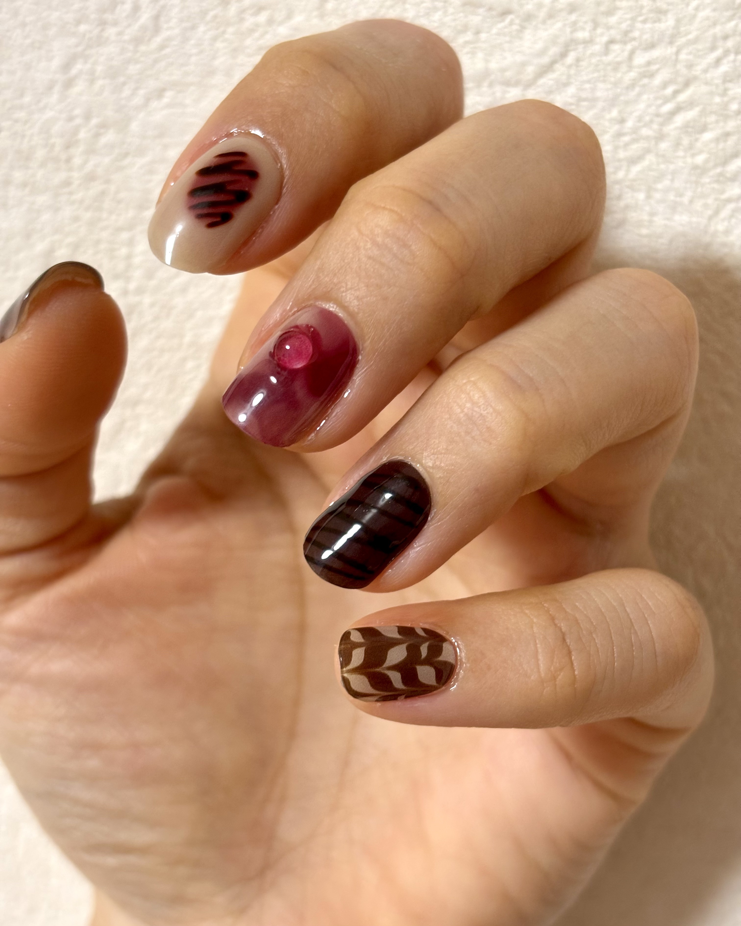 セミキュアジェルネイル（ハンド）/ohora/ネイルシールを使ったクチコミ（3枚目）