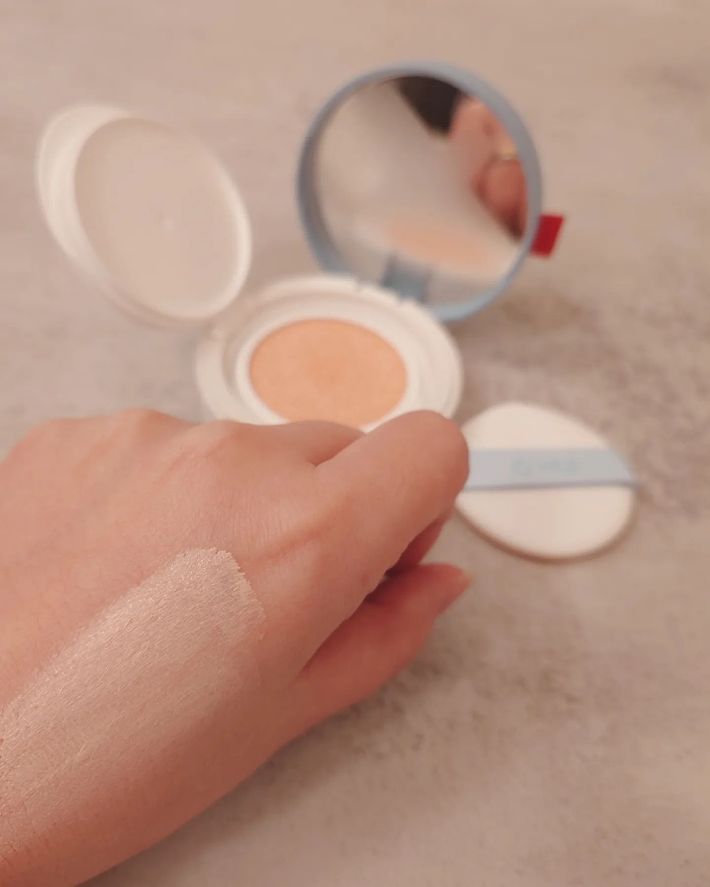 アルティメットフィット トーンアップデニムクッション/OHUI/クッションファンデーションを使ったクチコミ（3枚目）