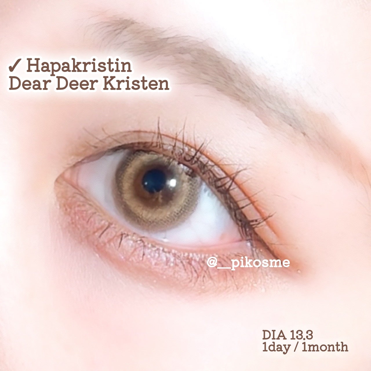 Dear Deer Kristen 1month/Hapa kristin/ワンデー(1DAY)カラコンを使ったクチコミ(4枚目)