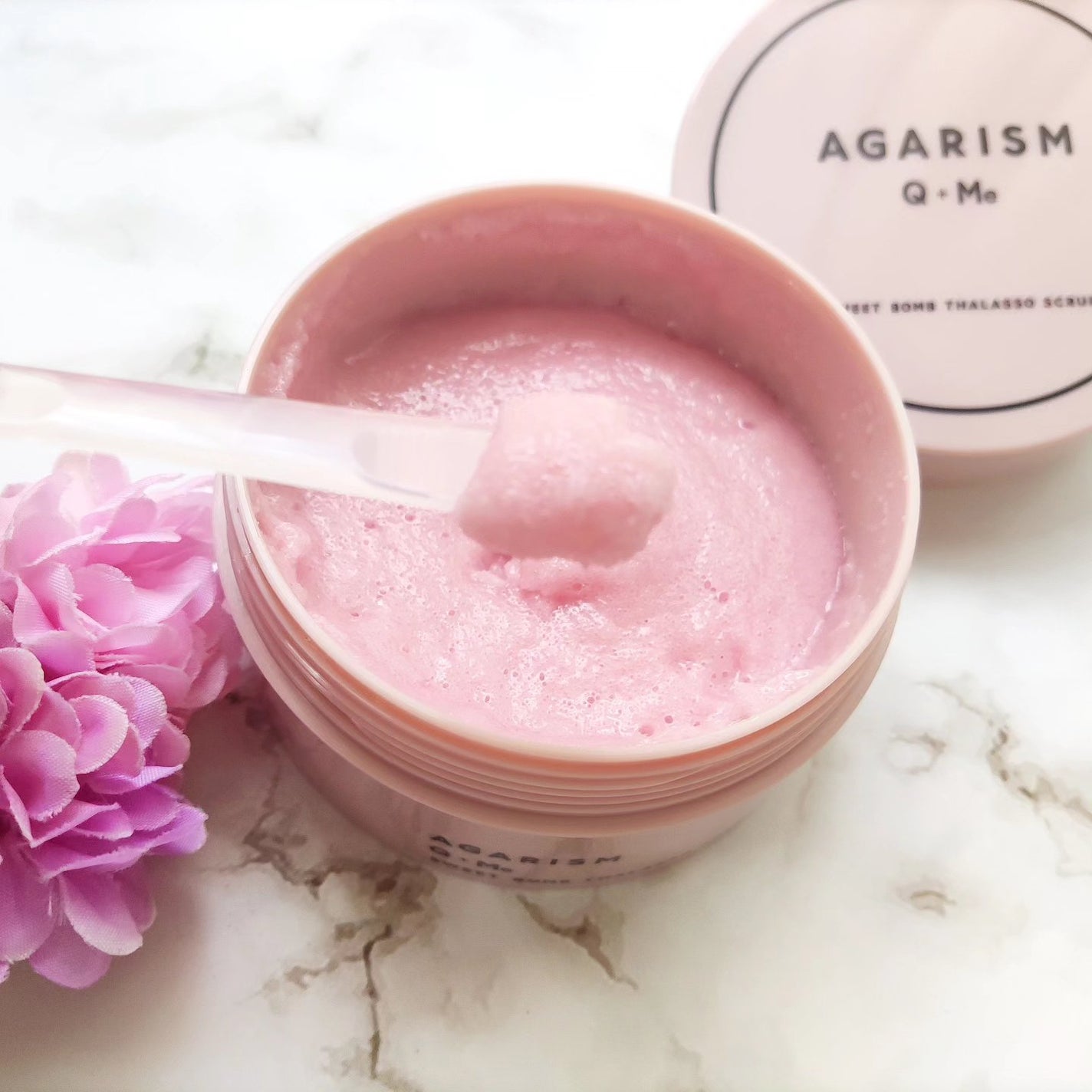 Q+Me スウィート ボム タラソ スクラブ/AGARISM/バスト・ヒップケアを使ったクチコミ(3枚目)