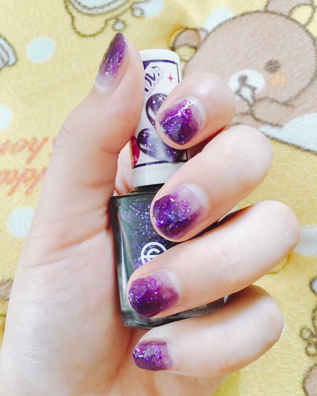 GALAXY宇宙ネイル/セリア/マニキュアを使ったクチコミ（1枚目）