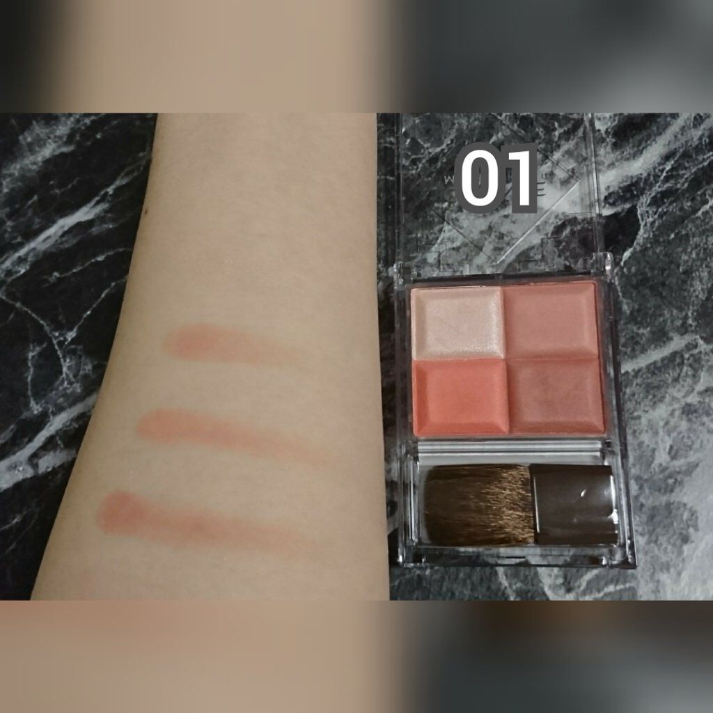 ミックスカラーチークN/CEZANNE/パウダーチークを使ったクチコミ（2枚目）