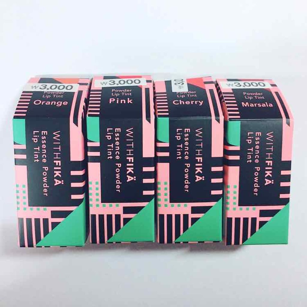 WITHFIKA エッセンスパウダーティント/DAISO/リップティントを使ったクチコミ（2枚目）