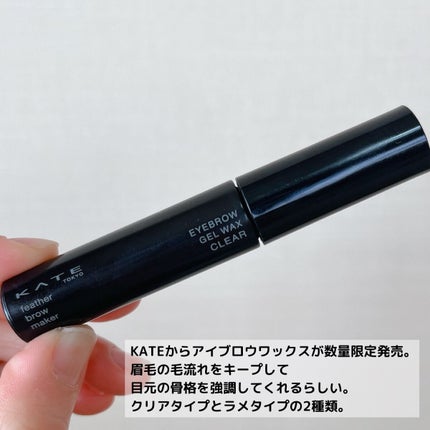 フェザーブロウメイカー/KATE/眉マスカラを使ったクチコミ(3枚目)