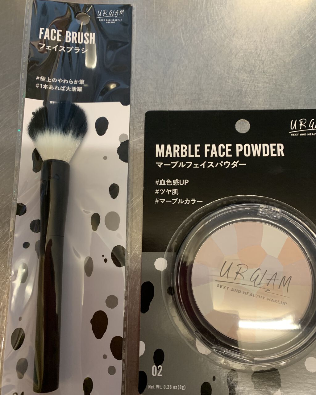 UR GLAM　MARBLE FACE POWDER/U R GLAM/プレストパウダーを使ったクチコミ（1枚目）