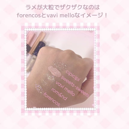 スパークリングアイグロス/スウィーツ スウィーツ/リキッドアイシャドウを使ったクチコミ(3枚目)