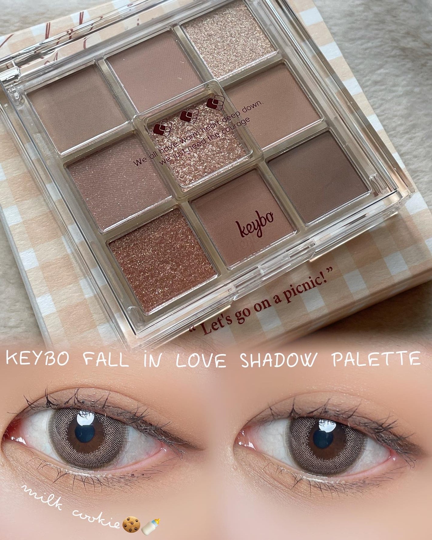 KEYBO FALL IN LOVE SHADOW PALETTE/keybo/アイシャドウパレットを使ったクチコミ(1枚目)