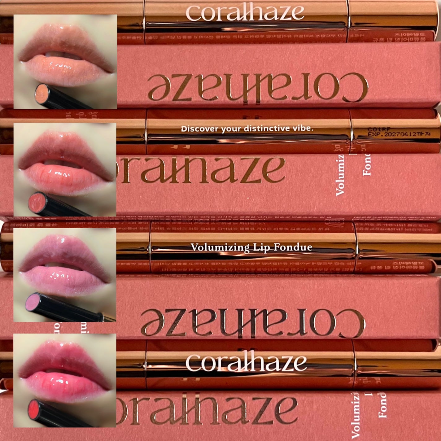 ボリューマイジングフォンデュリップ/Coralhaze/口紅を使ったクチコミ(1枚目)