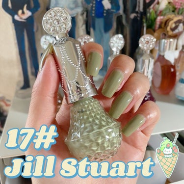 フレグラント ネイルラッカー  17 pistachio cream/JILL STUART/マニキュアを使ったクチコミ（1枚目）