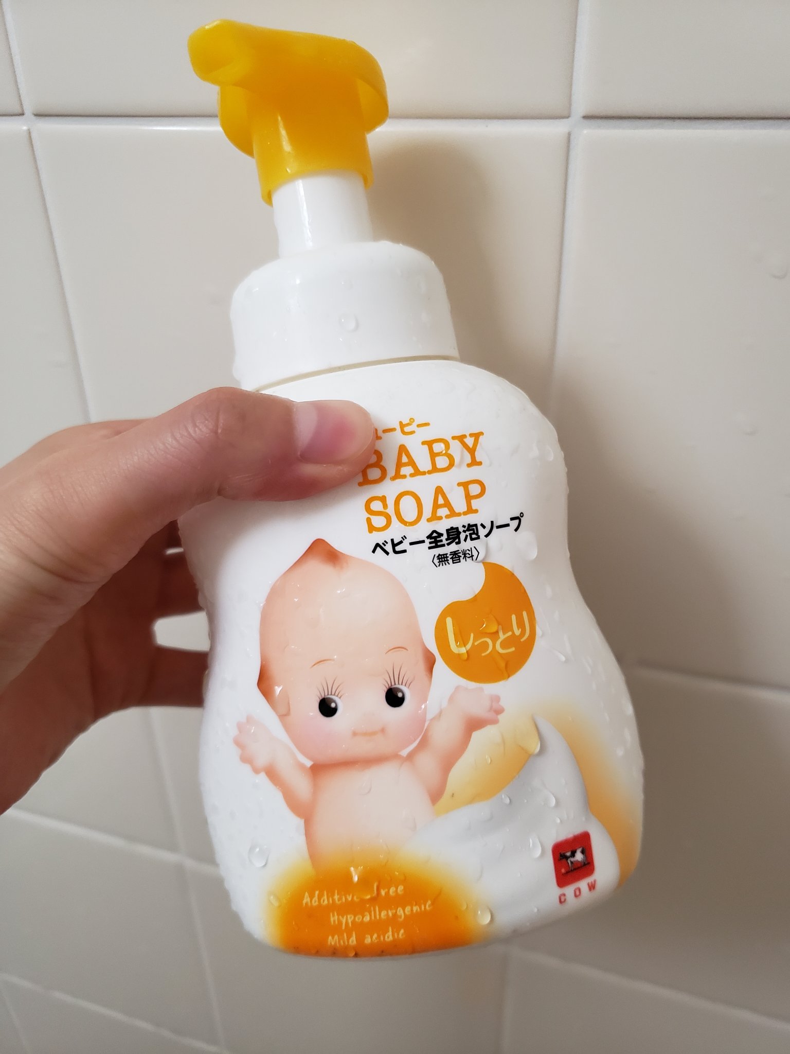 ベビー全身泡ソープ しっとり/キューピー/ボディソープを使ったクチコミ（1枚目）