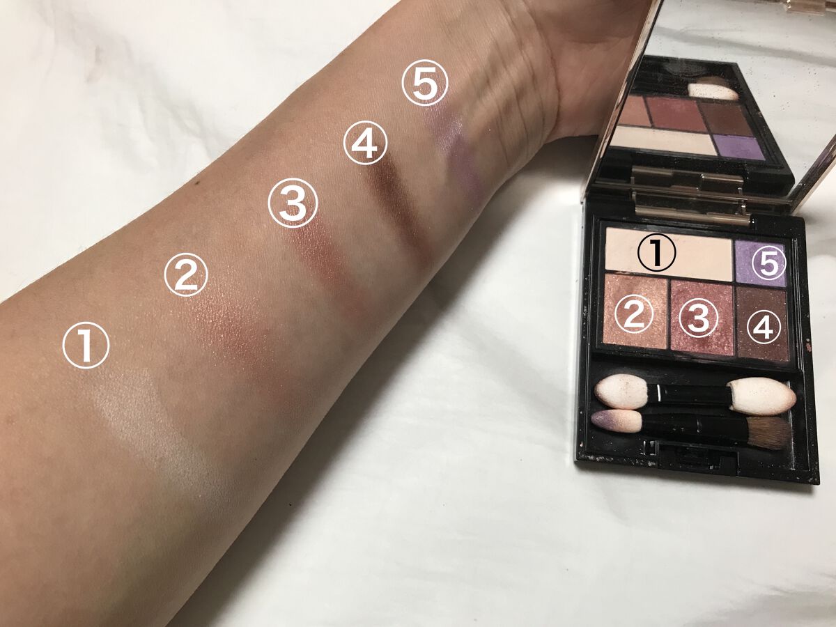 ドラマティックスタイリングアイズ BR601 ブルーベリードーナツ(限定)/マキアージュ/アイシャドウパレットを使ったクチコミ（3枚目）