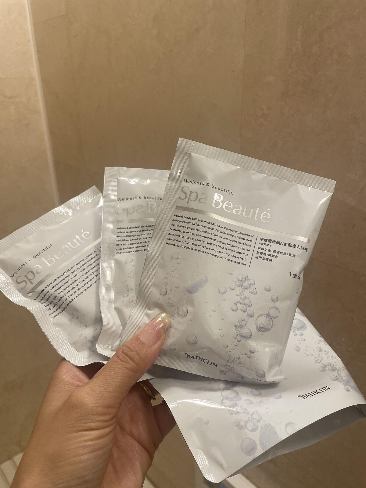 spa beaute/バスクリン/炭酸系入浴剤を使ったクチコミ（3枚目）