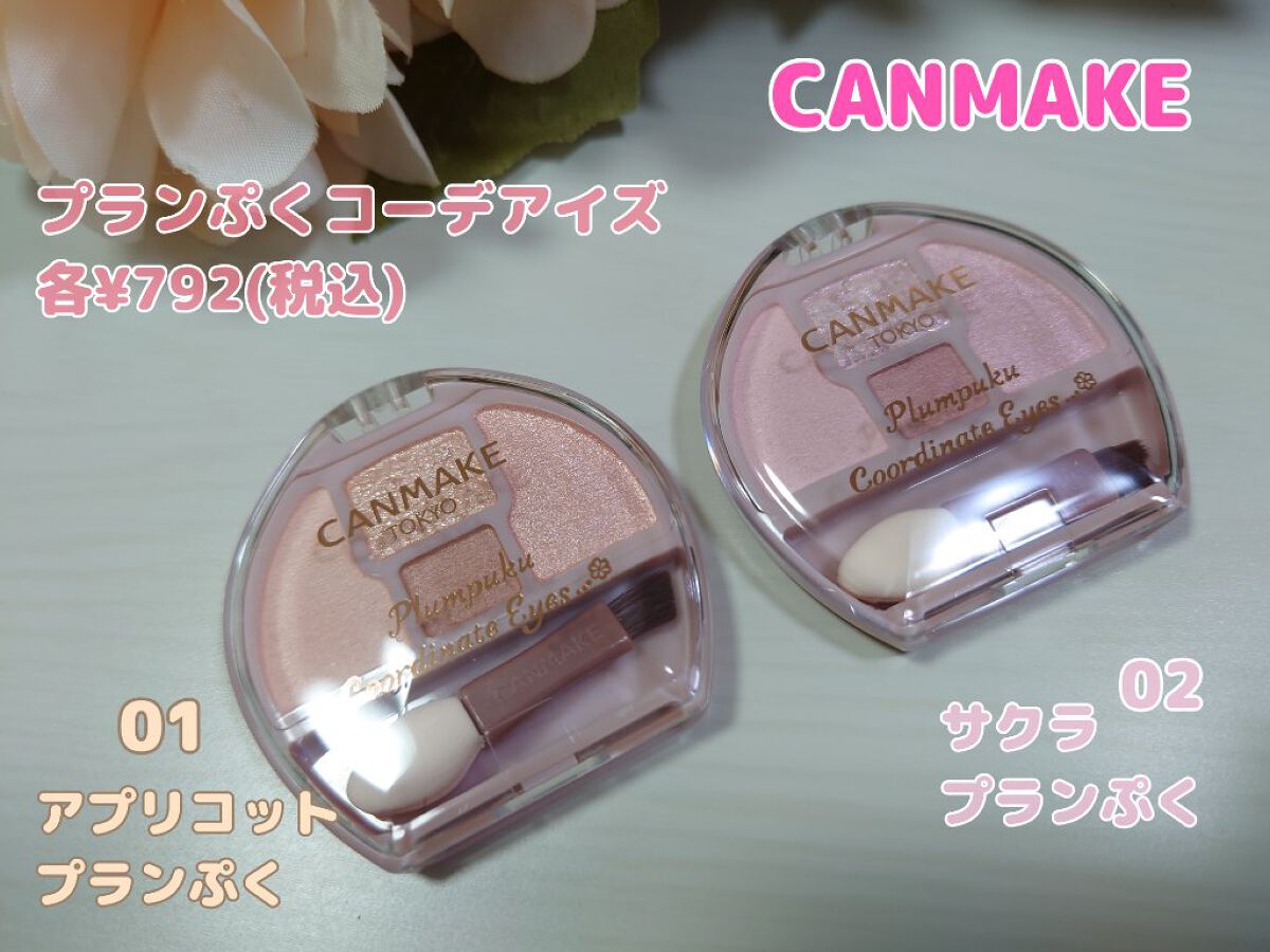 プランぷくコーデアイズ/キャンメイク/パウダーアイシャドウを使ったクチコミ（1枚目）