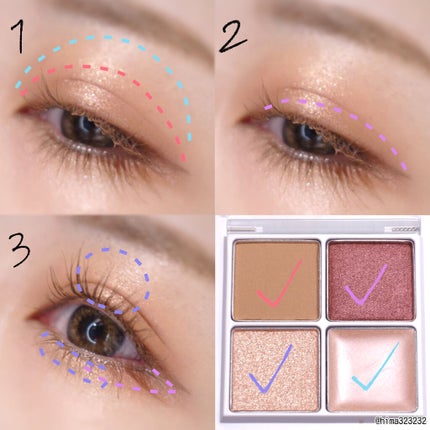 THE アイパレR/b idol/アイシャドウパレットを使ったクチコミ(4枚目)