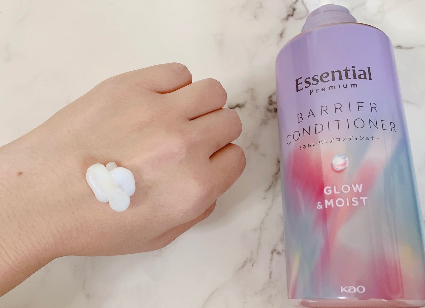 エッセンシャル プレミアム うるおいバリアシャンプー/コンディショナー グロウ&モイスト/エッセンシャル/市販シャンプーを使ったクチコミ(6枚目)