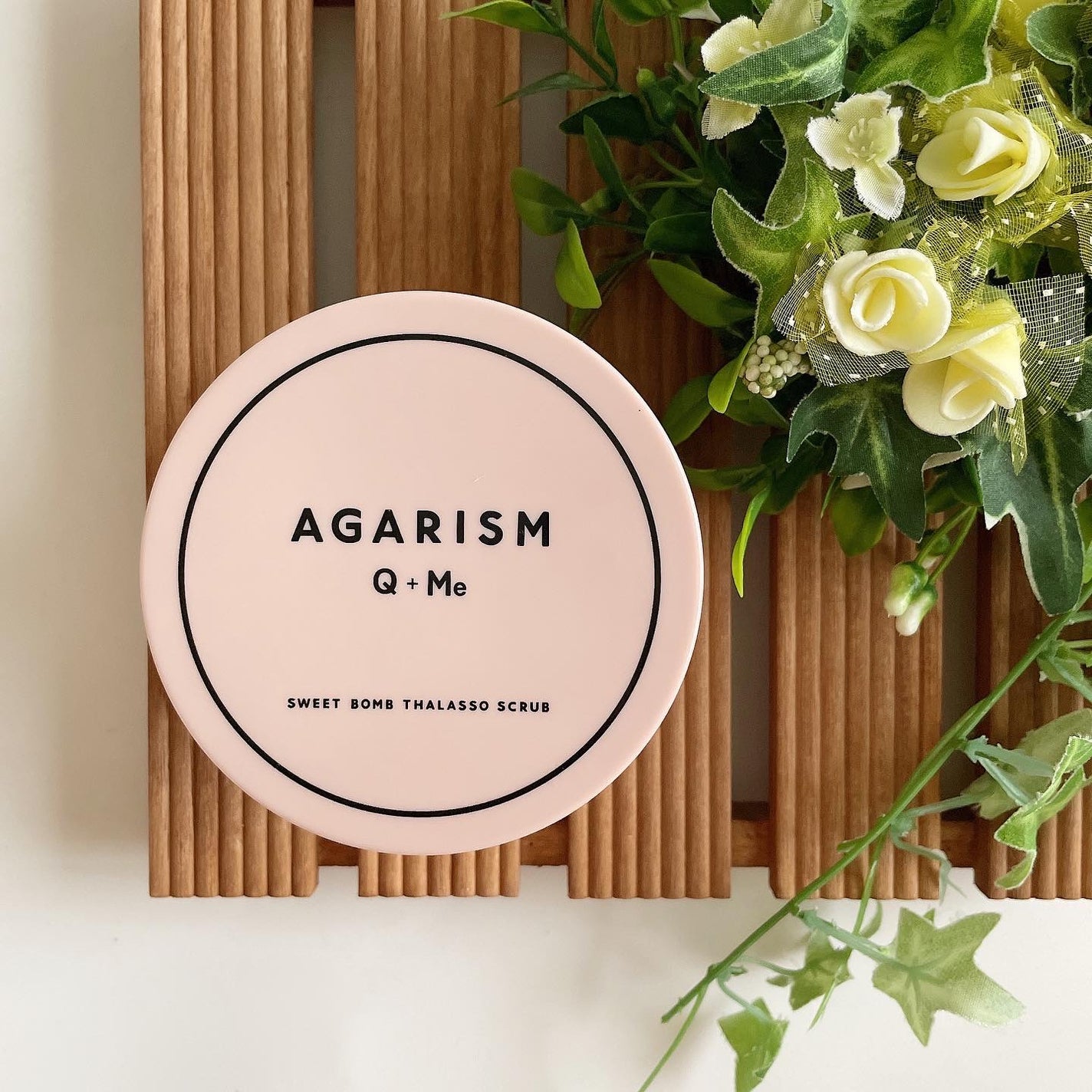 Q+Me スウィート ボム タラソ スクラブ/AGARISM/バストケア・ヒップケアを使ったクチコミ(1枚目)