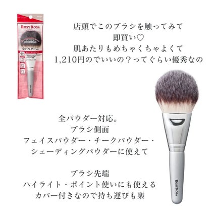 パウダーファンブラシ/ロージーローザ/メイクブラシを使ったクチコミ(3枚目)