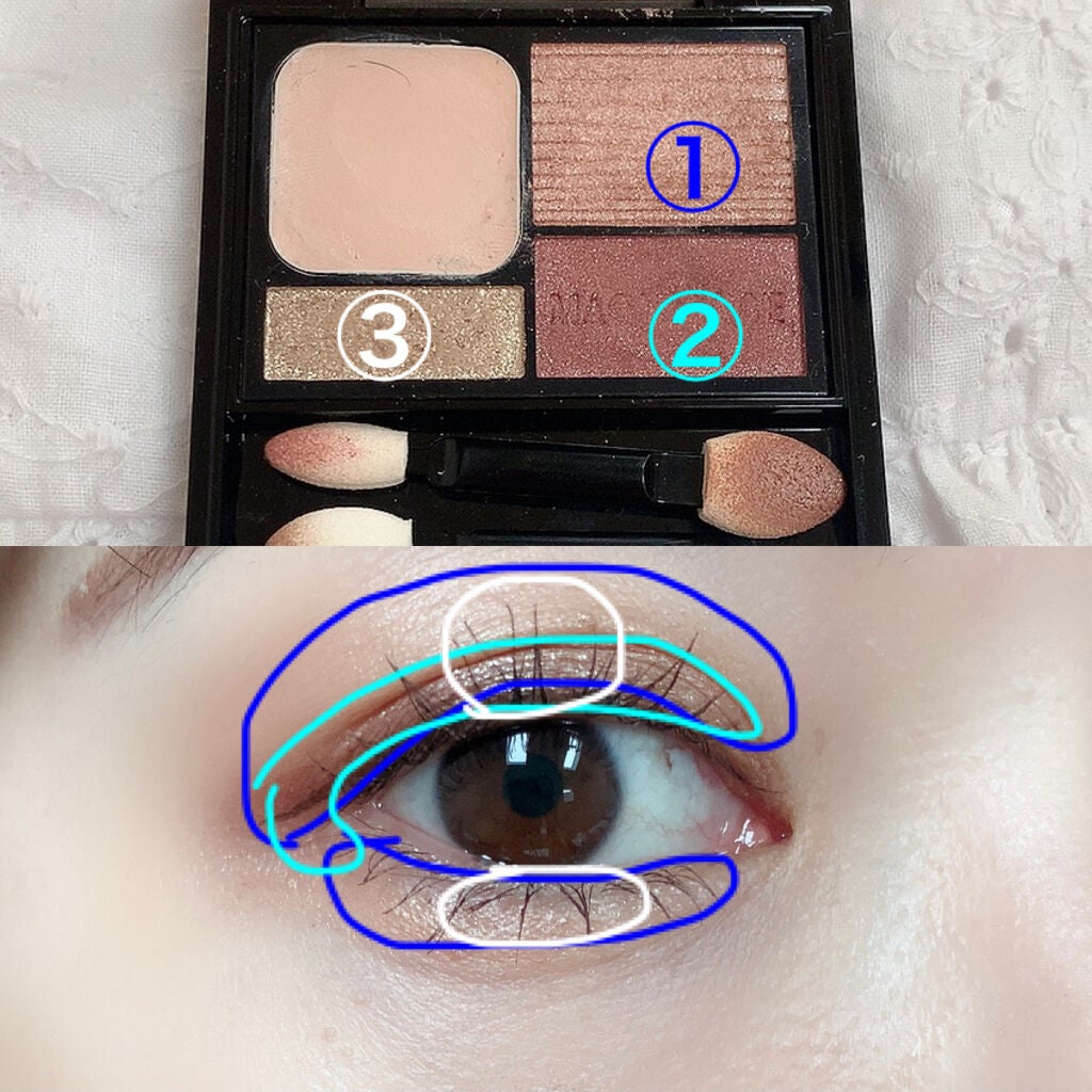 ドラマティックスタイリングアイズD/マキアージュ/アイシャドウパレットを使ったクチコミ(2枚目)