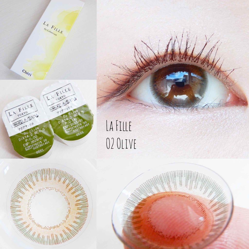 LA FILLE (ラ・フィーユ)/LA FILLE/カラーコンタクトレンズを使ったクチコミ(2枚目)