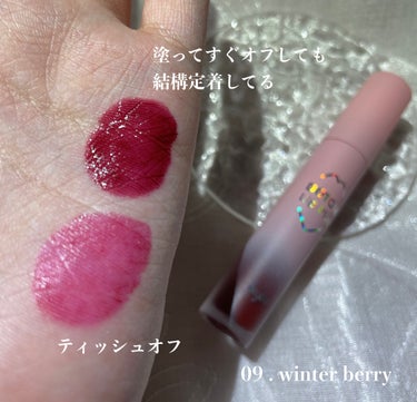 ドトムリッププラスプランパー 09 ウィンターベリー(Winter Berry）/keybo/リップグロスを使ったクチコミ（3枚目）